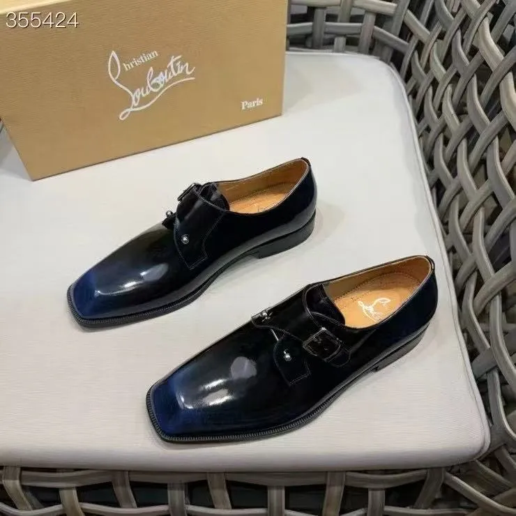 p920💰Men's shoes Christia*.Lobouti*🆑High-end men's business formal leather shoes | Classic red sole shoes | Original imported first-layer cowhide | Iconic rivet decoration | Water-dyed cowhide lining | Italian imported red cowhide outsole | High-end luxury | Perfect interpretation of fashion, sunshine, style, suitable for various occasions Size: 39-44 (customized at 38.45.46)